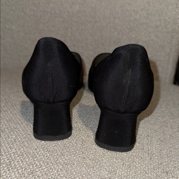 Yves Saint Laurent D’Orsay Vintage Black Block Heel 8.5 with COA - Picture 3 of 9